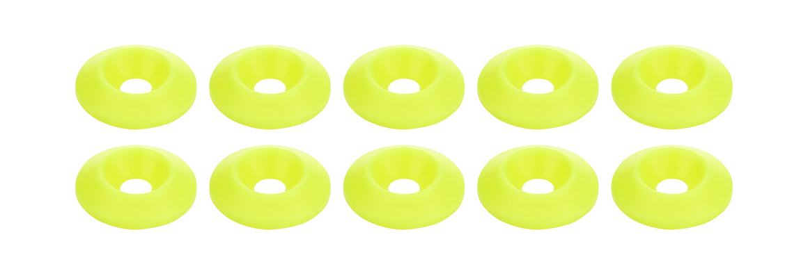 Countersunk Washer Fluorescent Yellow 10pk
