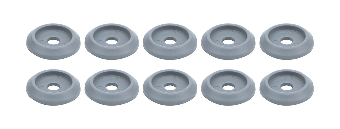 Body Bolt Washer Plastic Silver 10pk