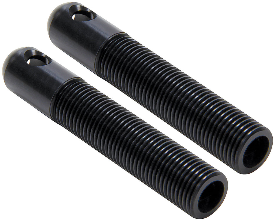 L/W Aluminum Hood Pins 1/2in Black 2pk