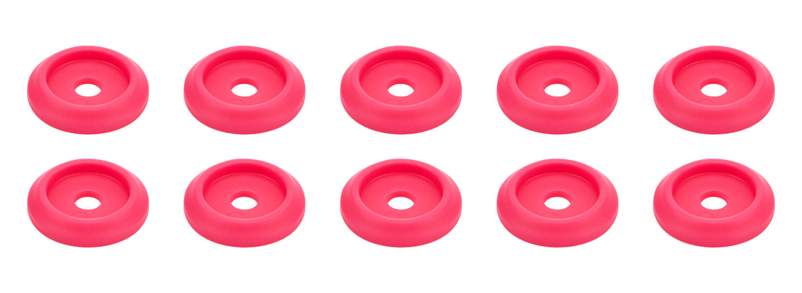 Body Bolt Washer Plastic Pink 10pk