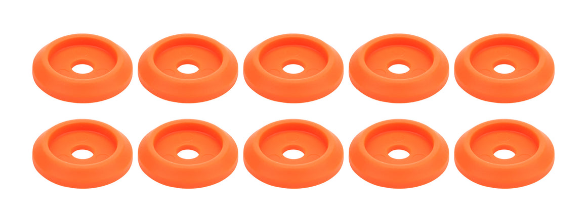 Body Bolt Washer Plastic Fluorescent Orange 10pk