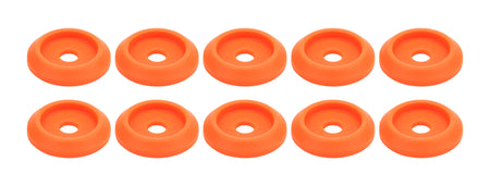 Body Bolt Washer Plastic Fluorescent Orange 10pk
