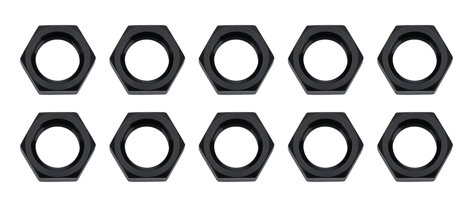 Bulkhead Nuts Black -3 Black 10pk
