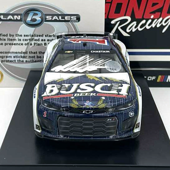Ross Chastain Autographed Busch Beer Foil Number Retro 1:24 NASCAR Die-cast