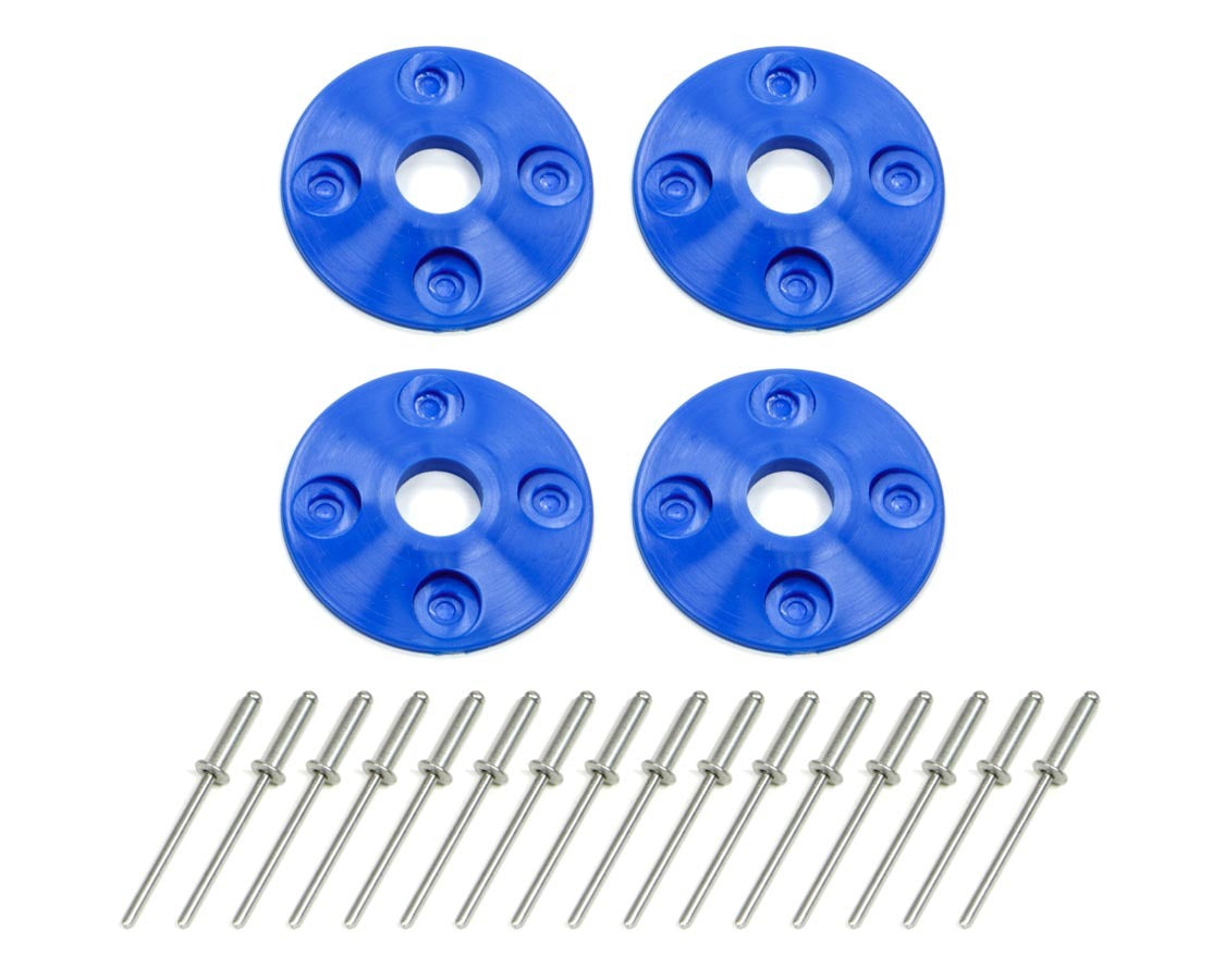 Poly Scuff Dominator Race Body - Scuff Plate Plastic 4pk Blue – Vast Racing Products