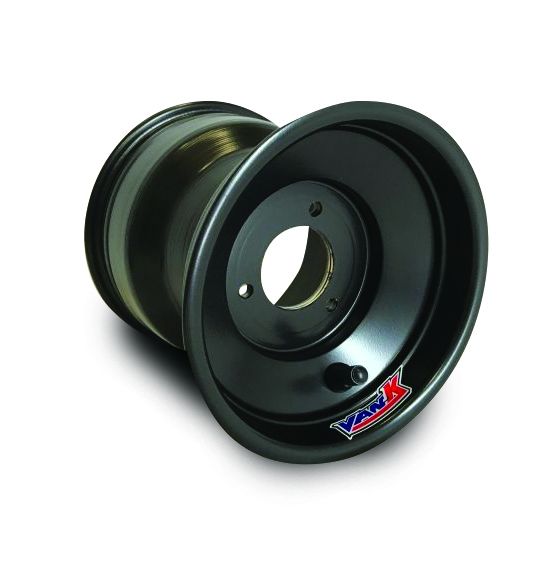 Black aluminum wheel for quarter midget racing