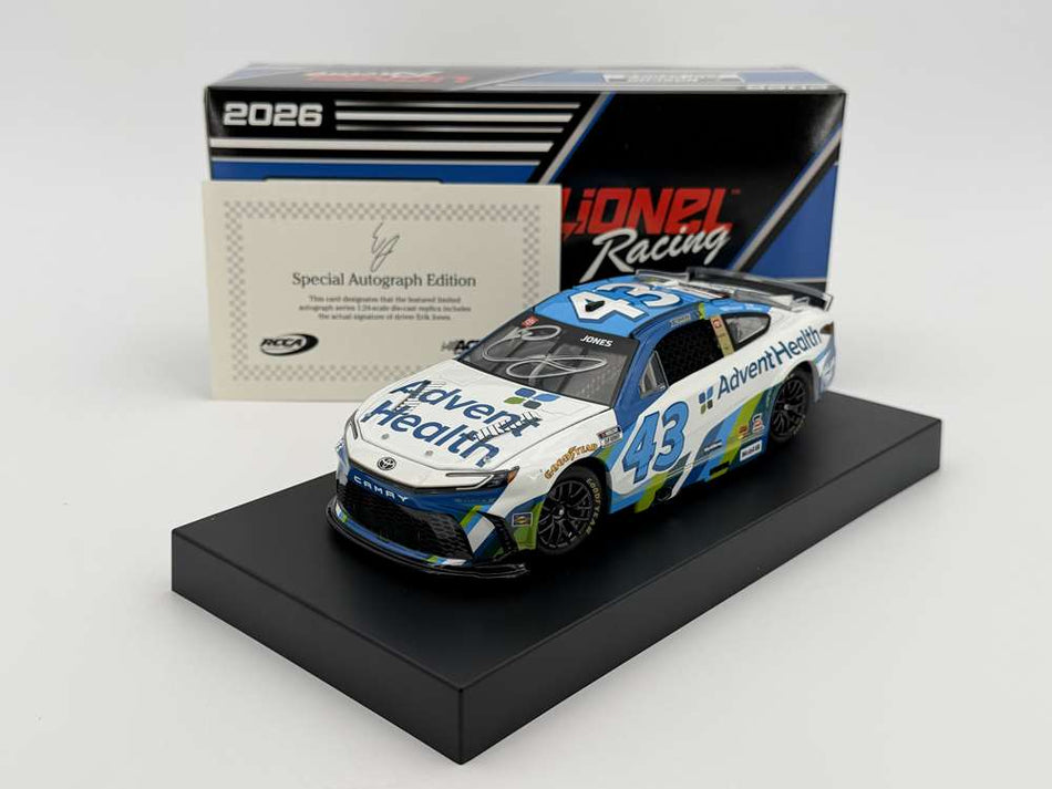 Erik Jones® Autographed 2026 AdventHealth 1:24 Nascar Diecast