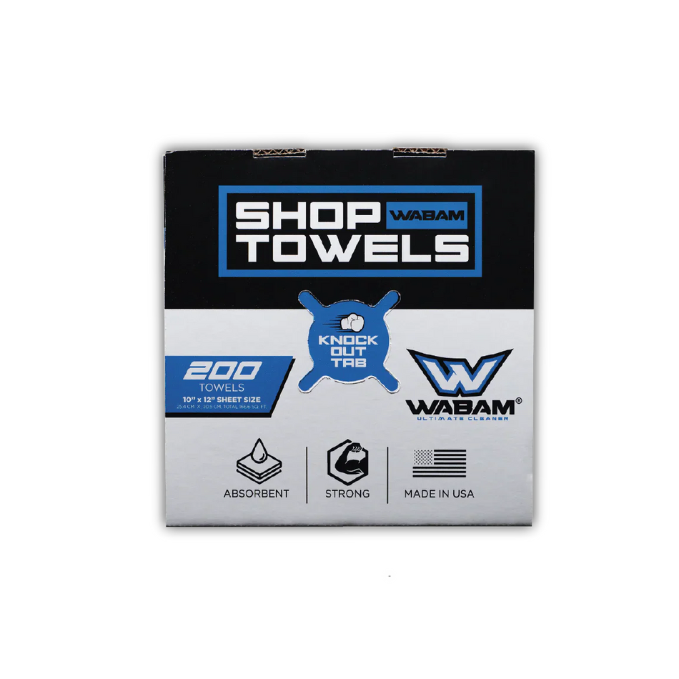 Wabam Shop Towels - 200ct Box
